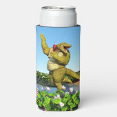 Grappige Krokodil Champagnetuinfeest Kunst (Seltzer Achterkant)