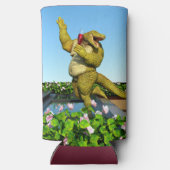 Grappige Krokodil Champagnetuinfeest Kunst (Achterkant)