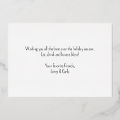 Grappige Krokodil Woordgrap Rock Uit Met Je Krok U Folie Feestdagenkaart (Achterkant)