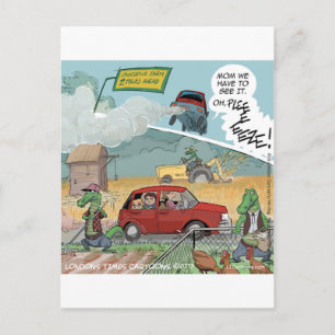 Grappige Krokodillenboerderij Briefkaart