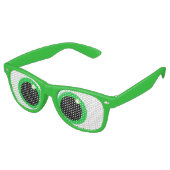 Grappige Kruisoog Kikker Ogen Retro Zonnebril (Gekanteld)