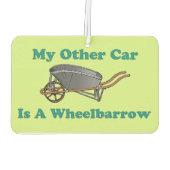 Grappige kruiwagen auto luchtverfrisser (Achterkant)