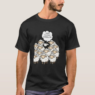 Grappige Kudde Schapen T-Shirt Grappen Ik Wil Een