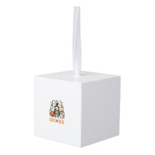 Grappige Kuiken Of Behandeling Halloween Kip Grafi Kubus Ornament