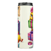 Grappige kuikens en ducttape thermosbeker (Achterkant)