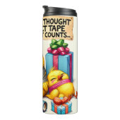 Grappige kuikens en ducttape thermosbeker (Geroteerd rechts)