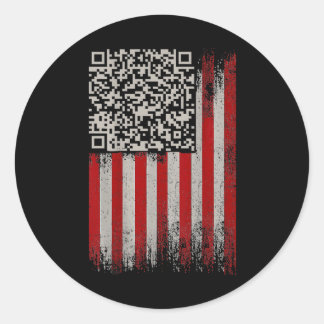 Grappige kunst overtroeft danscode ronde sticker