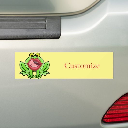 Grappige Kus Een Toad Thunder_Cove Bumpersticker (Op auto)