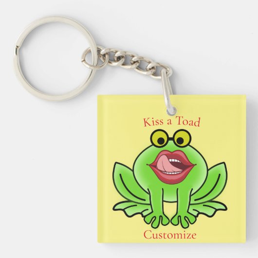 Grappige Kus Een Toad Thunder_Cove Sleutelhanger (voorkant)