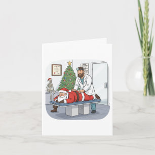 Grappige/Kute kerstkaart voor chiropractors Kaart