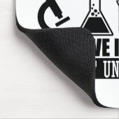 Grappige lab tech citeert humor van laboratoriumte muismat (Hoek)