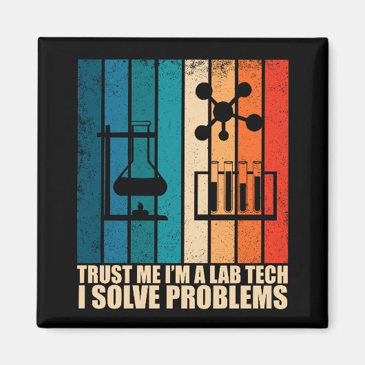 Grappige lab tech laborant humor magneet (Voorkant)