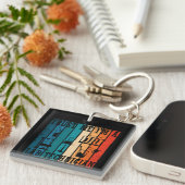 Grappige lab tech  laborant humor sleutelhanger (Voorkant Rechts)