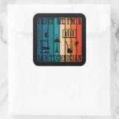 Grappige lab tech  laborant humor vierkante sticker (Tas)