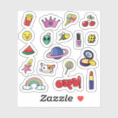 Grappige label sticker set (Vel)