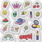 Grappige label sticker set (Voorkant)