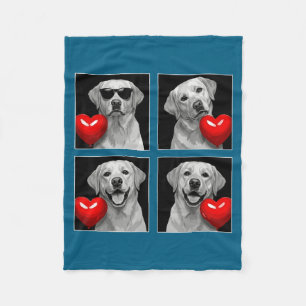 Grappige Labrador Retriever Fotohokje Hond Liefheb Fleece Deken
