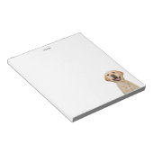 Grappige Labrador Retriever Hond Gepersonaliseerde Notitieblok (Schuin)