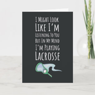 Grappige Lacrosse Kaarten Team Coach Sport Cartoon