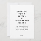 Grappige Lacrosse Kerst Kaarten (Achterkant)