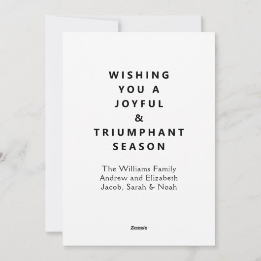 Grappige Lacrosse Kerst Kaarten (Achterkant)