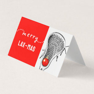 Grappige Lacrosse Kerstmis Kaart