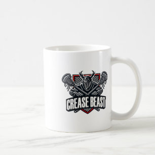 Grappige Lacrosse ops Waarschuwing van Crease Beas Koffiemok