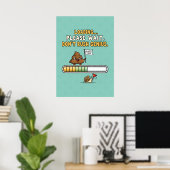 Grappige “Laden” Badposter Poster (Thuiskantoor)