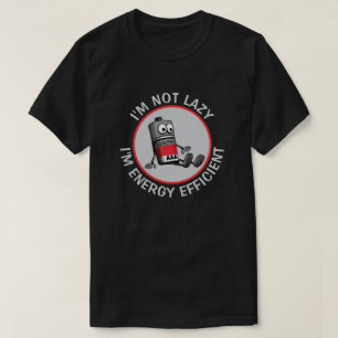 Grappige lage batterij t-shirt