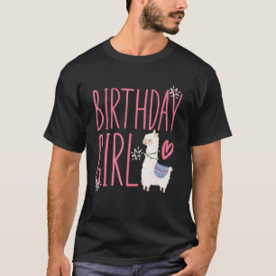 Grappige Lama Boerderij Dieren - Verjaardagsmeisje T-shirt
