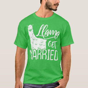 Grappige Lama Bruid Bachelorette Feestje Schattig T-shirt