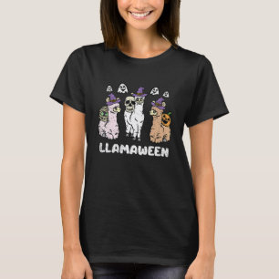 Grappige Lama Dier Halloween Kostuum Grappige Sche T-shirt