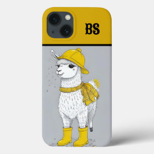 Grappige lama in regenlaarzen - Beach Humor iPhone 13 Hoesje