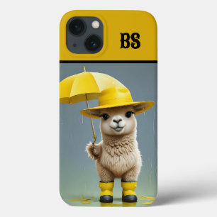 Grappige lama in regenlaarzen - Beach Humor iPhone 13 Hoesje