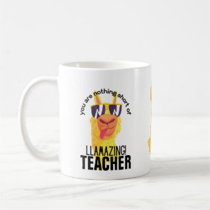 GRAPPIGE LAMA Je bent een geweldige LERAAR STUDENT Koffiemok