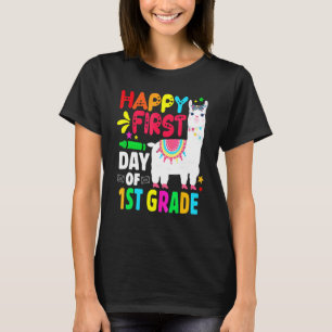 Grappige Lama Leraar Eerste Klas Team Eerstegraads T-shirt
