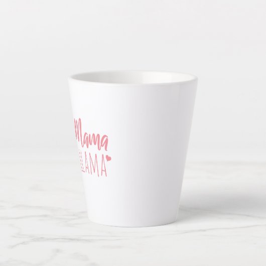 Grappige Lama MAMA Cute Moederdag Verjaardag Cadea Latte Mok (Voorkant)