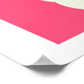 Grappige Lama Poster met Bubblekauwgom voor Kinder (Hoek)