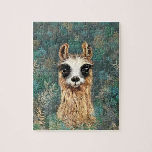 Grappige lama puzzel (Verticaal)