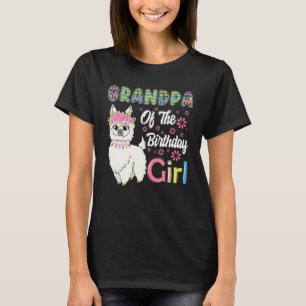 Grappige Lama Verjaardag Opa Van Het Verjaardagsme T-shirt