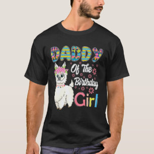 Grappige Lama Verjaardag Vader Van Het Verjaardags T-shirt