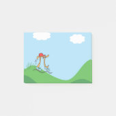 Grappige Lange Running Pi © illustratie Gift Post-it® Notes (Voorkant)