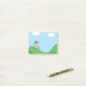 Grappige Lange Running Pi © illustratie Gift Post-it® Notes (Op bureau)