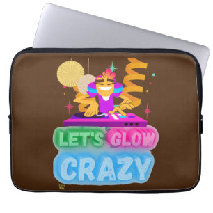 grappige laptophoes "LET'S GLOW CRAZY" Laptop Sleeve