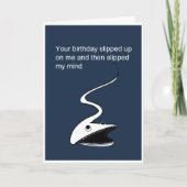 Grappige late verjaardag kaart (Voorkant)