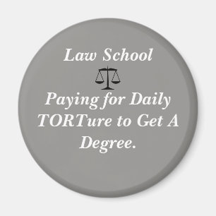 Grappige Law School Magnet Magneet
