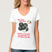 Grappige Lawn Bowls Kerstmis, Dames Vneck Tshirt (Voorkant)
