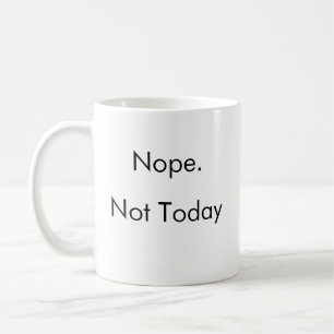 Grappige Lazy Genius Nope Energy Coffee Mok