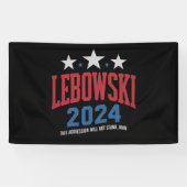 Grappige Lebowski politieke verkiezingen 2024 Spandoek (Horizontaal)