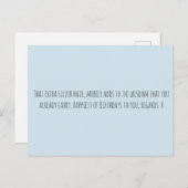 Grappige leeftijd briefkaart (Voorkant / Achterkant)